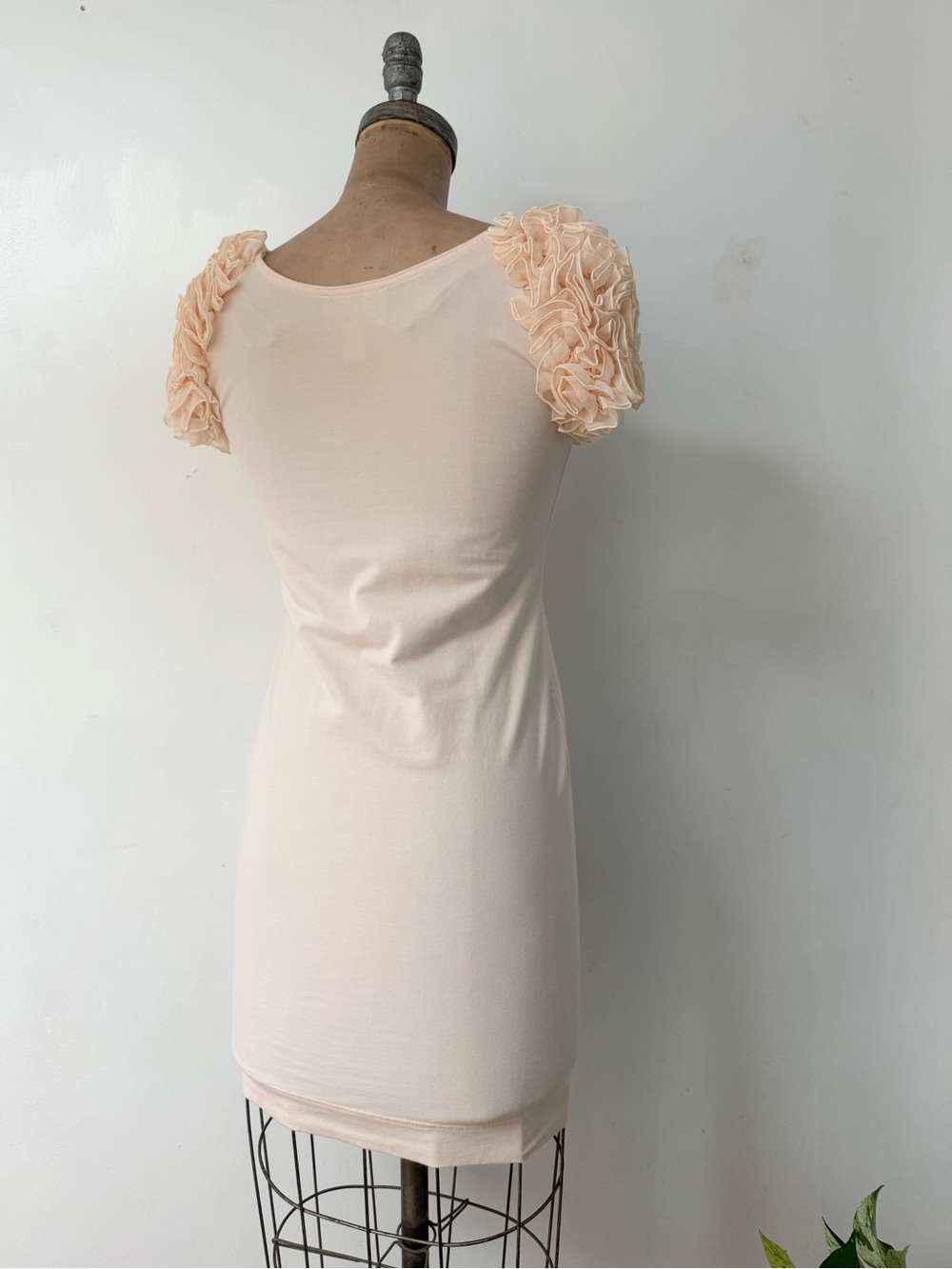 H&M Garden Collection circa 2010 peach dress organic cotton size M - Picture 3 of 8